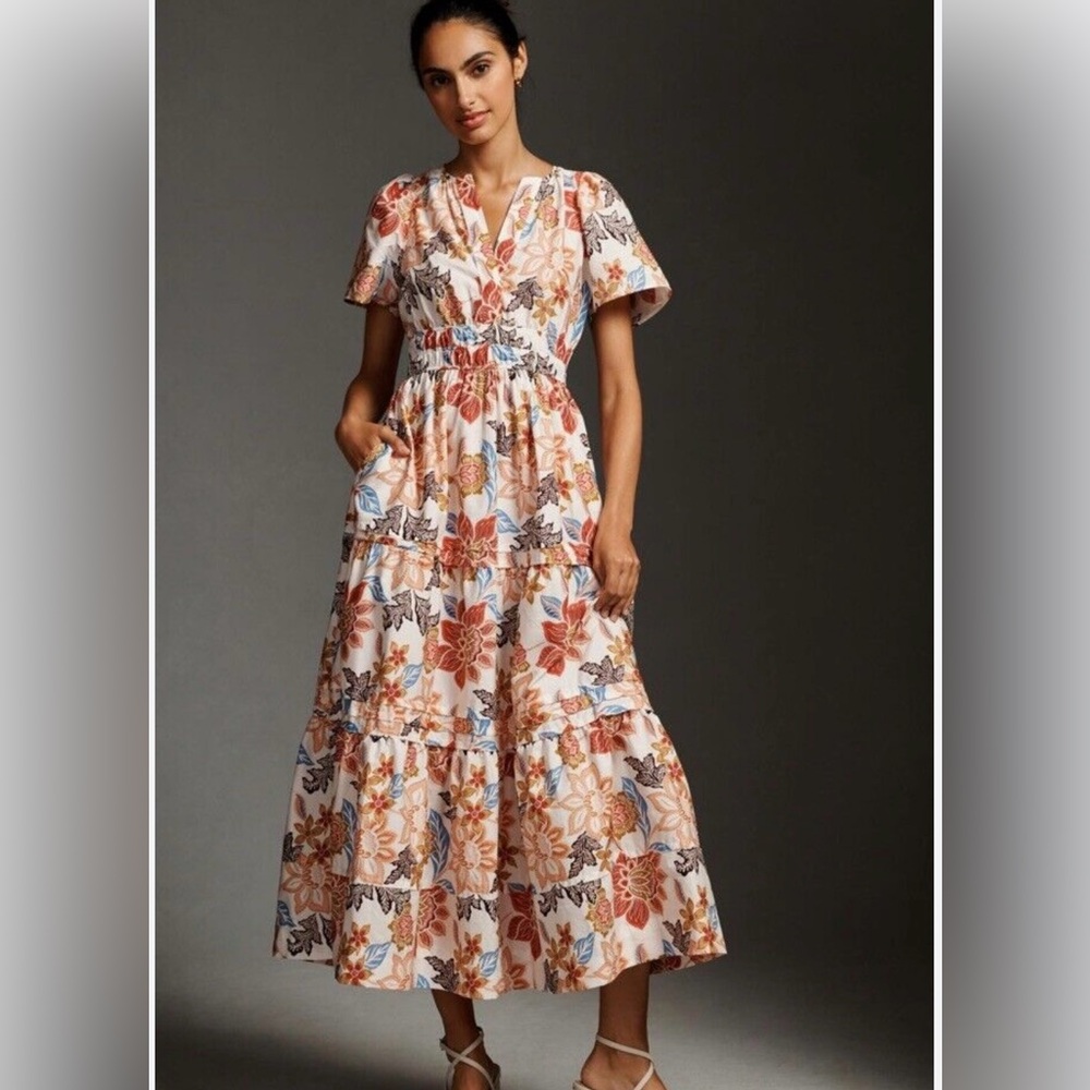 NEW Anthropologie Somerset floral xs petite